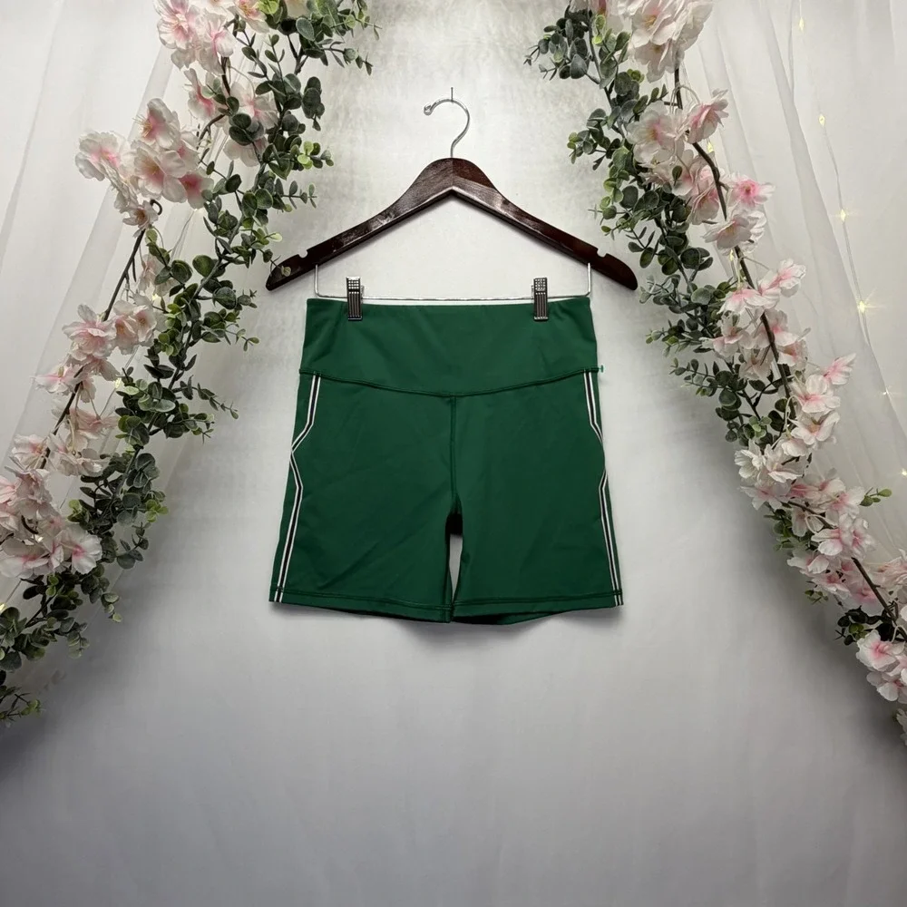 Savage X Fenty Sport Bike Shorts Green Size Medium